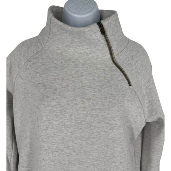 Athleta Cozy Karma Asym High Neck Long Sleeve Sweatshirt Dress Size XS - Picture 3 of 14